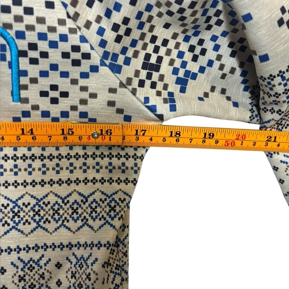 Burton Fair Isle Nordic Print Fleece Lined Hooded Jacket Size Small - Picture 11 of 13